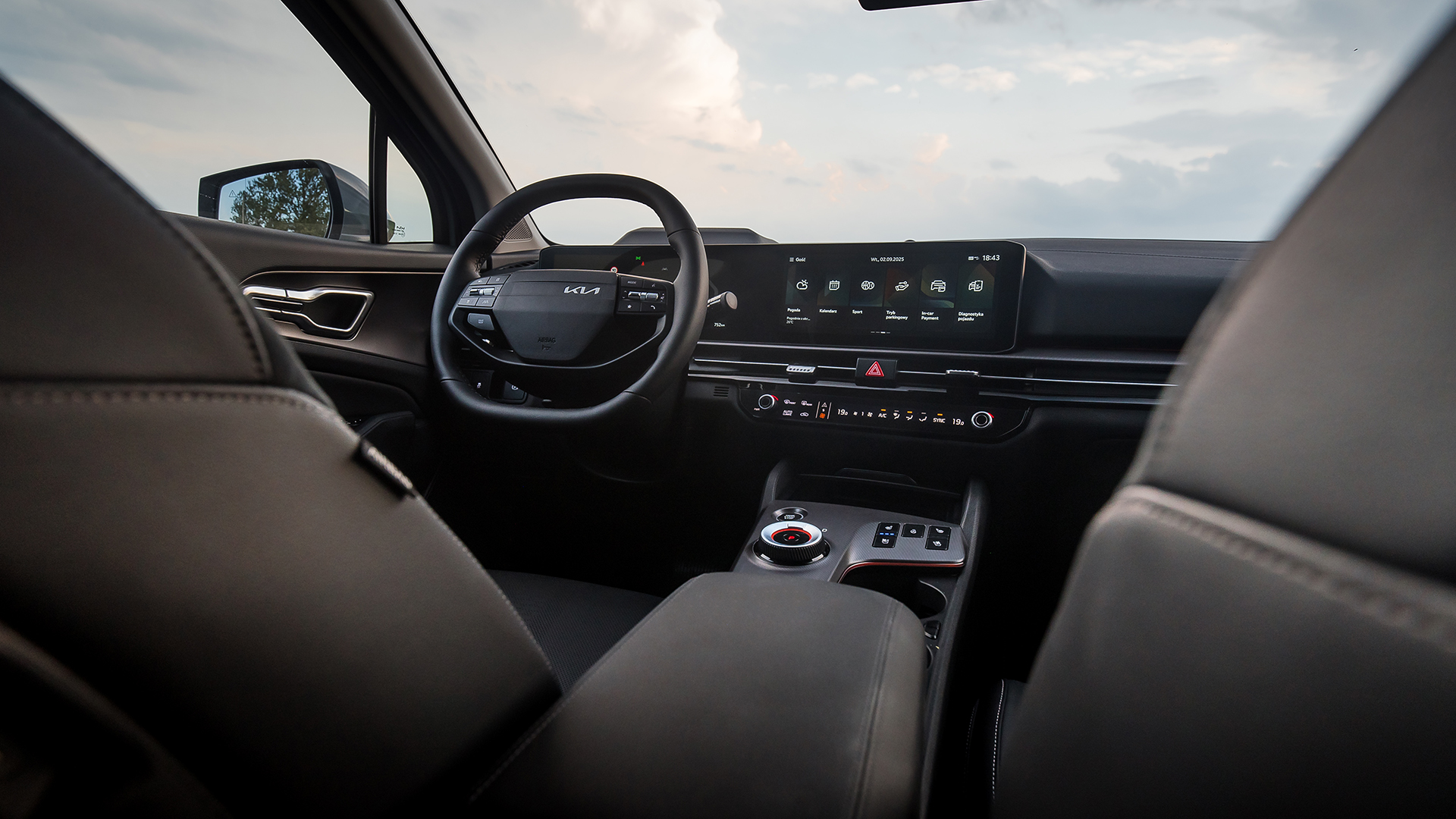 Wnętrze Kia Sportage – kokpit