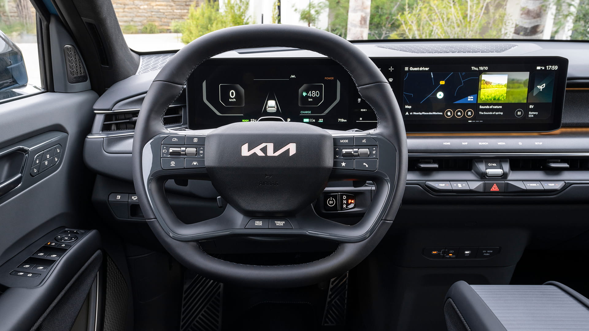 Wnętrze Kia EV9 – kokpit