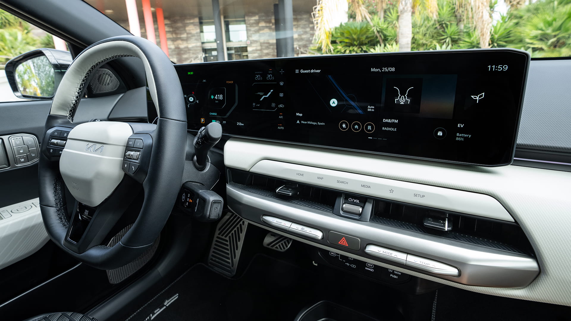 Wnętrze Kia EV4 – detal