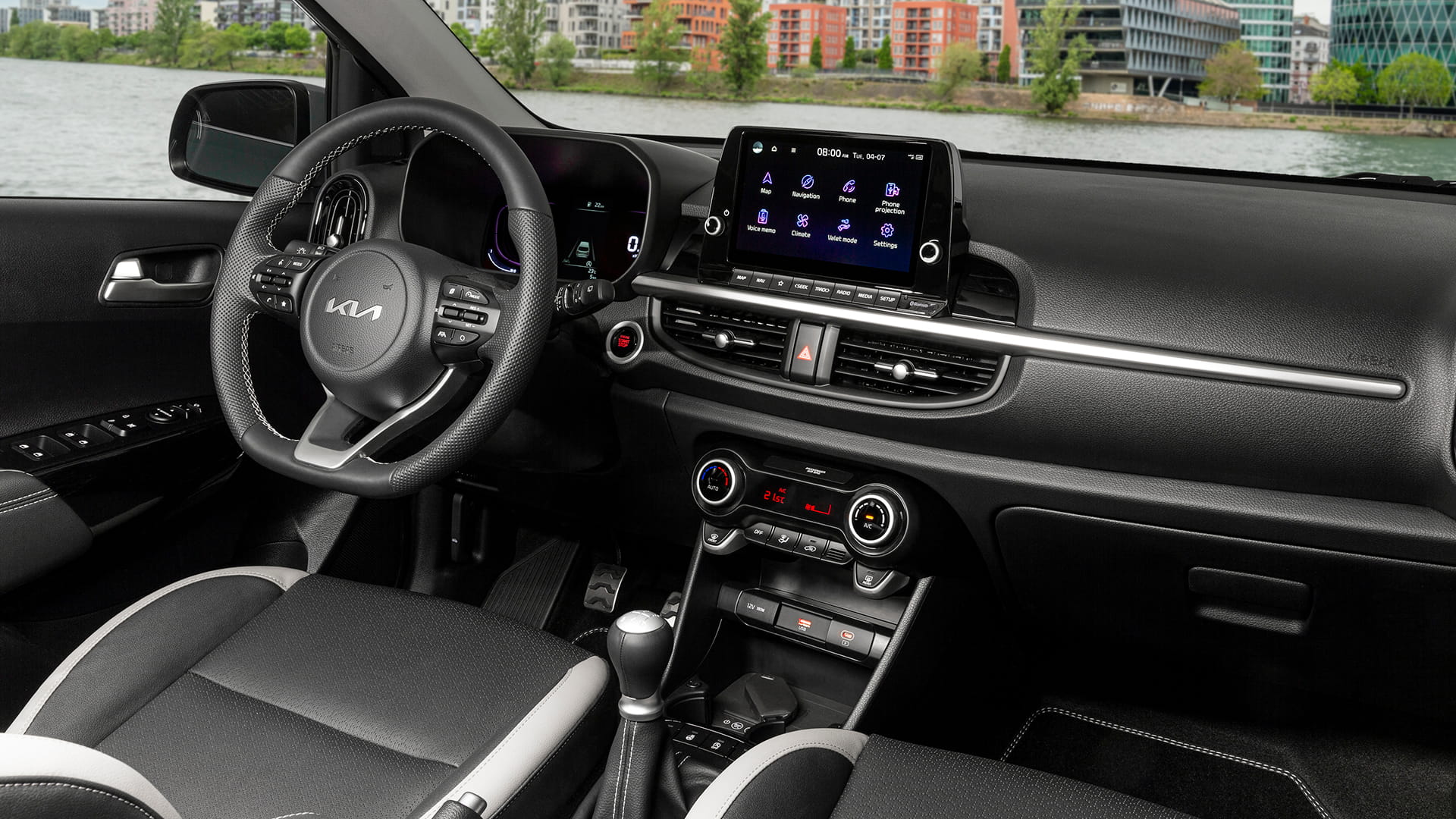 Wnętrze Kia Picanto – kokpit