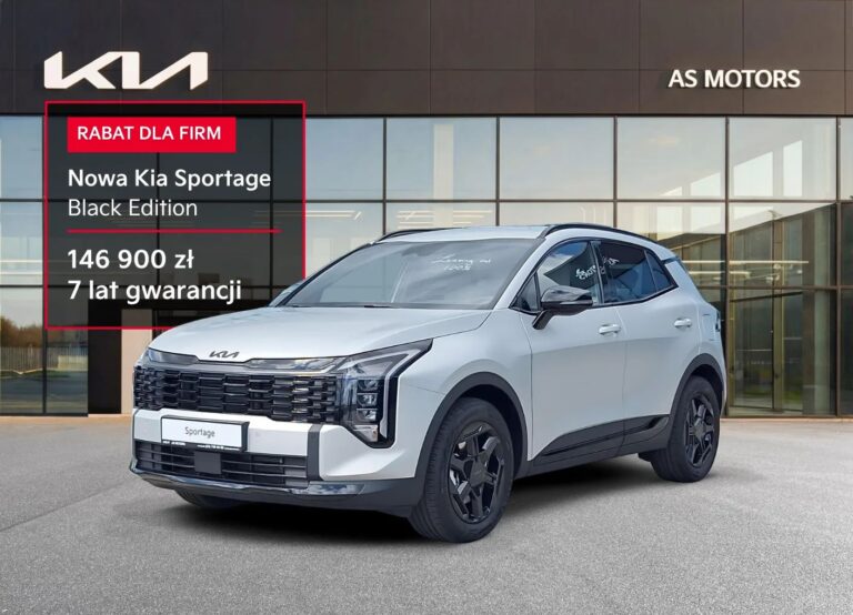 Nowa Kia Sportage 1.6 T-GDI 150 KM – L + Black Edition + CP1 - zdjęcie 1